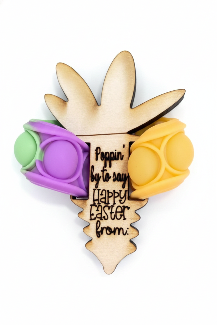 Interactive Wooden Easter "Pop-It" Tokens