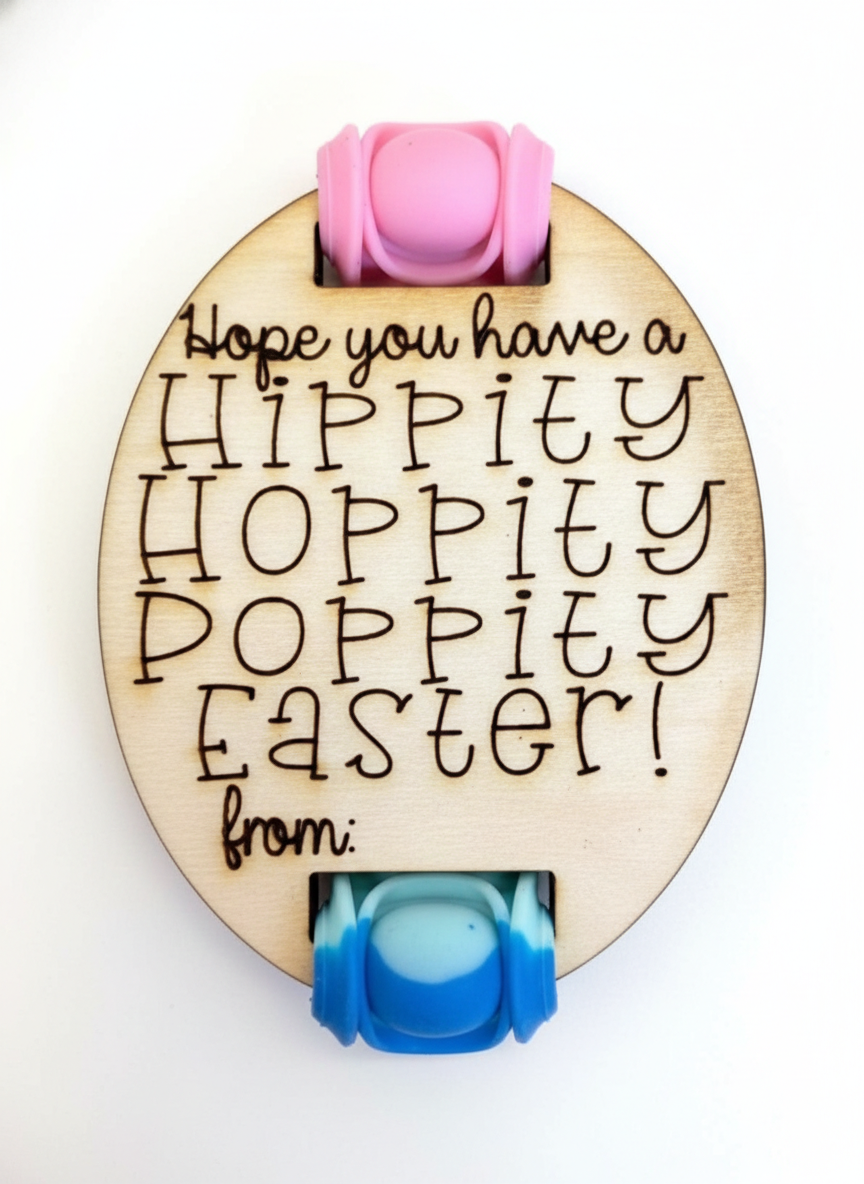 Interactive Wooden Easter "Pop-It" Tokens